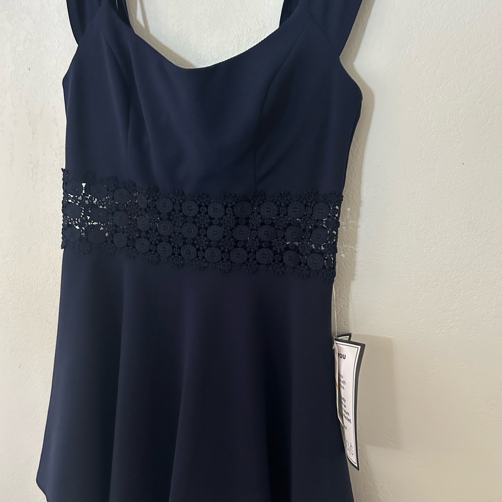 Elegant navy blue lace dress - Picture 7 of 7